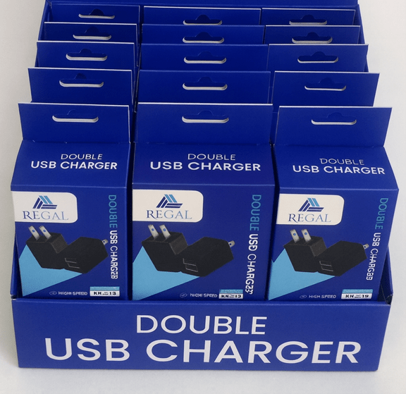 24 pack REGAL quick & double USB wall charger