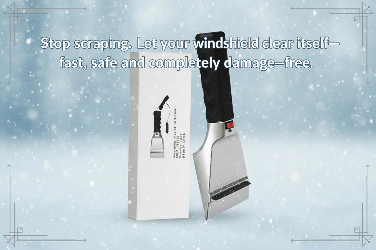 New arrival 12V Heated Windshield Ice Scraper – Fast, Safe, Universal Fit
