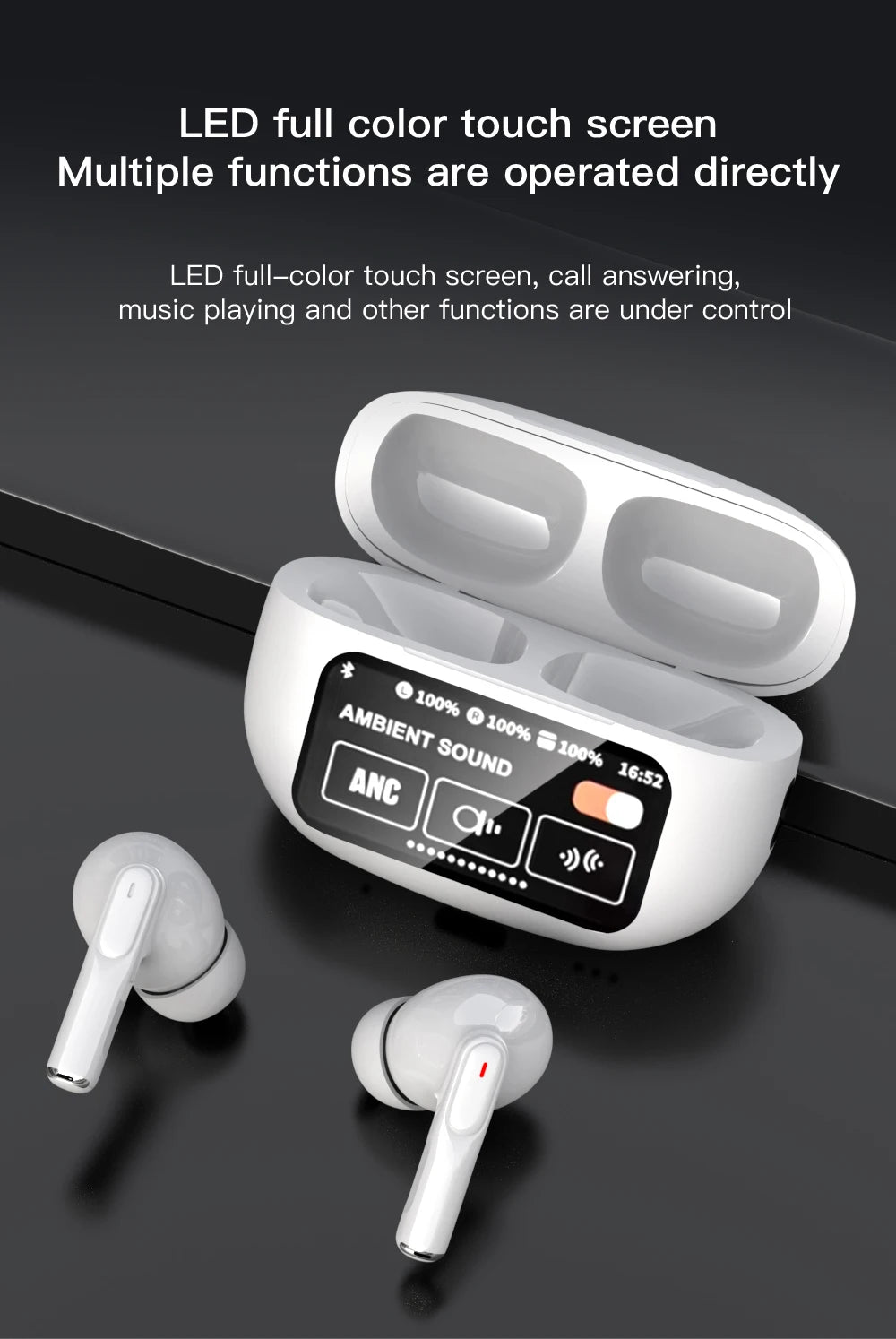A9 Pro/Plus TWS Earphones – Premium HiFi Sound with LED Display & Touch Control