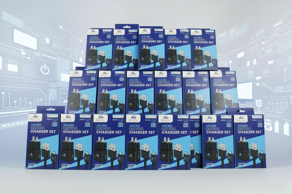 18 pack - REGAL fast home chargers with USB micro cable